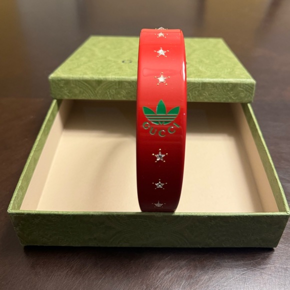 Gucci Accessories - New Authentic Gucci x Adidas Logo Crystals Strass Headband